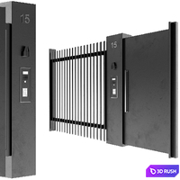 Modern door 07 3D Model Vray