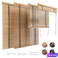Wooden Blind 3D Model Vray, Corona