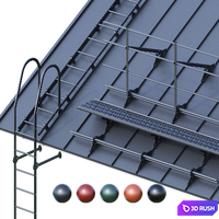 Seam roofing and security system Grand Line 3D Model Vray, Corona