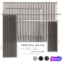 Vertical Blind 3D Model Vray, Corona