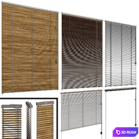 Shutter for windows and doors 3D Model Vray, Corona