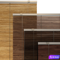 Shutter for windows and doors 3D Model Vray, Corona