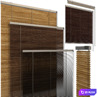 Shutter for windows and doors 3D Model Vray, Corona