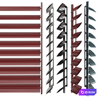 Shutter for windows and doors 3D Model Vray, Corona