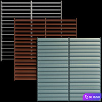 Shutter for windows and doors 3D Model Vray, Corona
