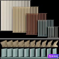 Shutter for windows and doors 3D Model Vray, Corona