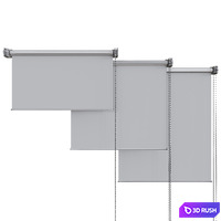 Roller blinds 3D Model Vray, Corona