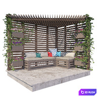 Alcove 3D Model Vray, Corona