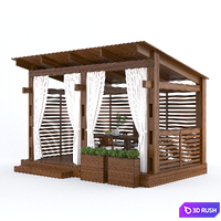 Garden Gazebo 3D Model Corona