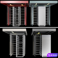 Full-Height Turnstiles (Part 3) 3D Model Vray, Corona