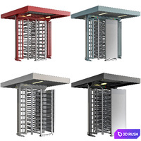 Full-Height Turnstiles (Part 3) 3D Model