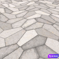 Pentagonal Tile 3 3D Model Corona