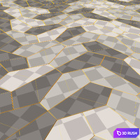 Pentagonal Tile 3 3D Model Corona
