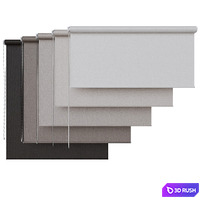 Roller blinds 3D Model Vray, Corona