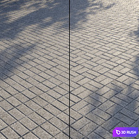 Pavement 3D Model Vray, Corona