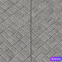 Pavement 3D Model Vray, Corona