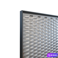 Perforated metal 3D Model Vray
