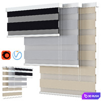 Roller Blind 48 | Wayfair | Day and Night Semi-Sheer Roller Shade 3D Model Vray, Corona