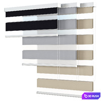 Roller Blind 48 | Wayfair | Day and Night Semi-Sheer Roller Shade 3D Model Vray, Corona