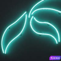 Neon Set 12 3D Model Corona