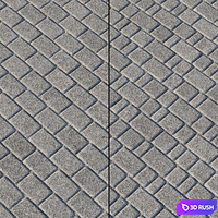 Paving Type 1 Set 6 3D Model Vray, Corona