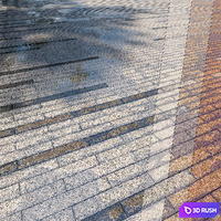 Paving Belpasso Premio tile 17 HR 3D Model Corona