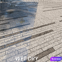 Paving Belpasso Premio tile 17 HR 3D Model Corona