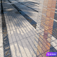 Paving Belpasso Premio tile 09 HR 3D Model Corona
