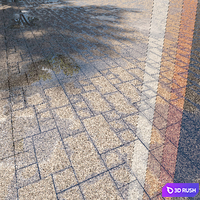 Paving Belpasso tile 00 HR 3D Model Corona