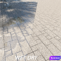 Paving Belpasso tile 00 HR 3D Model Corona