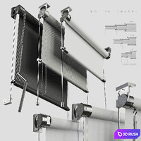 Roller Shades 3D Model Vray, Corona