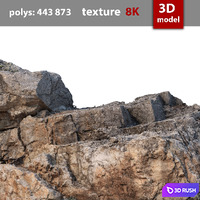 317 Stones 3D Model Vray