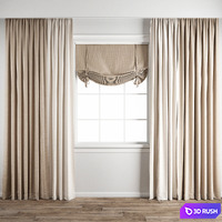 Curtain 169 3D Model Vray