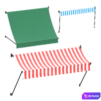 Rolled awning 3D Model Corona