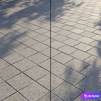 Paving Type 1 Set 9 3D Model Vray, Corona