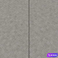 Paving Type 1 Set 9 3D Model Vray, Corona
