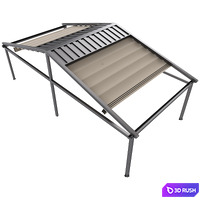 Motorized Pergola 5a 3D Model Vray