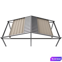 Motorized Pergola 5a 3D Model Vray