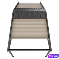 Motorized Pergola 5a 3D Model Vray