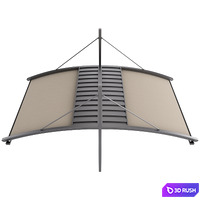 Motorized Pergola 6a 3D Model Vray