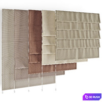 Roman shades 32 3D Model Vray