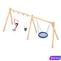 Swing Robinia Kompan + double seat "You and me" 3D Model Corona