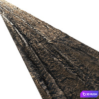 Dirt road material 05 3D Model Vray, Corona