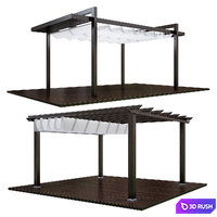 Pergolas 3D Model Vray, Corona