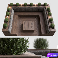Terrace for outside 3D Model Corona