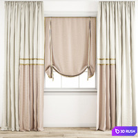 Curtain 203 3D Model Vray