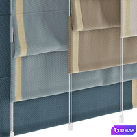 Roman shades 34 3D Model Vray