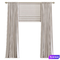 Curtain 871 3D Model Vray, Corona