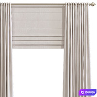 Curtain 871 3D Model Vray, Corona