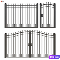 Set of forged railing 02 3D Model Vray, Corona